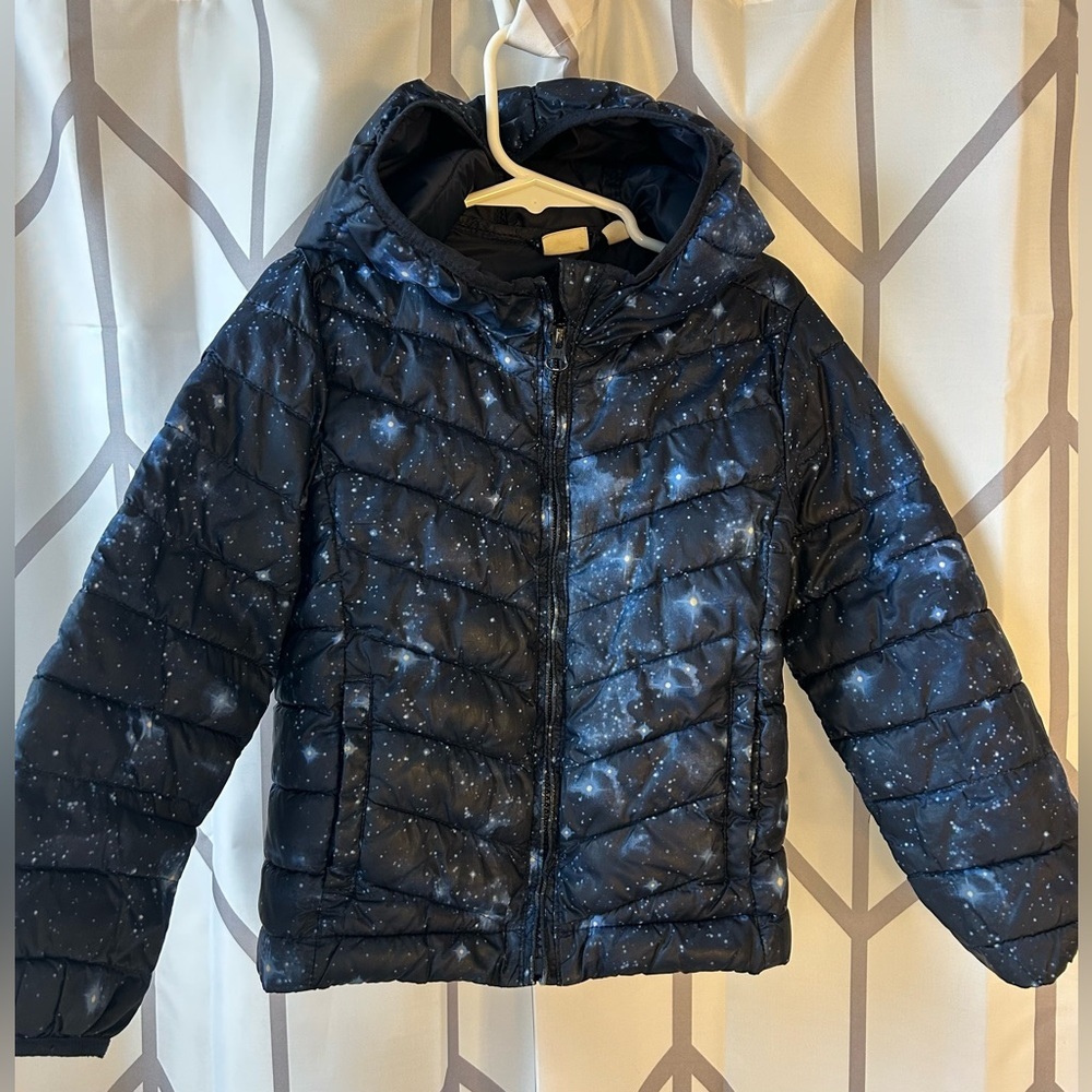 GAP Kids Cosmic Blue Puffer Jacket